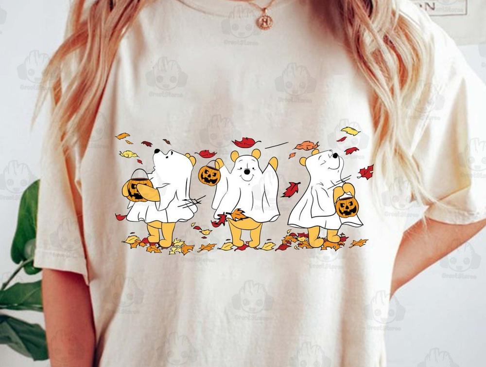 Sweatshirt Crew Or Hoodie T-Shirt  Christmas & Fall - The Bear Ghost