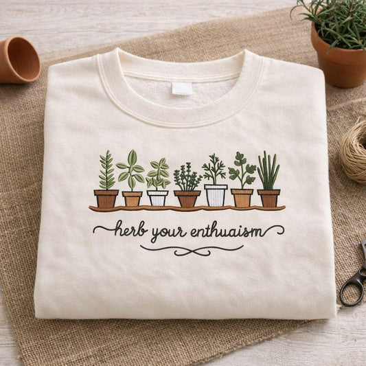 Embroidered Herb Your Enthusiasm Garden Herb Plants
