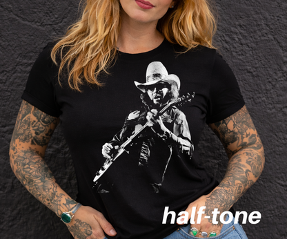 DTF Transfer Half-Tone Hank Will JR Country