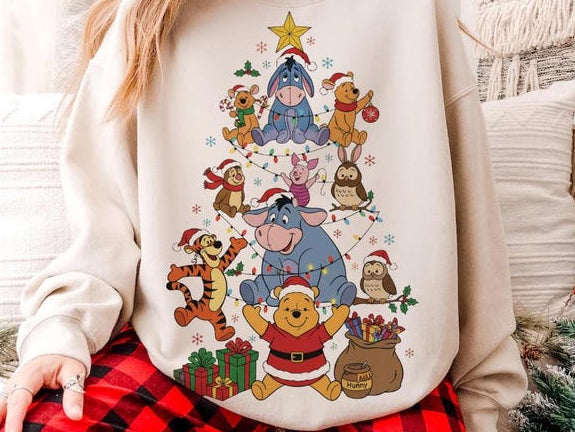 DTF Transfer – Christmas Character Tree Holiday Design