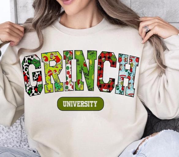 Sweatshirt Crew Neck Hoodie Or T-Shirt Christmas Merry Christmas University