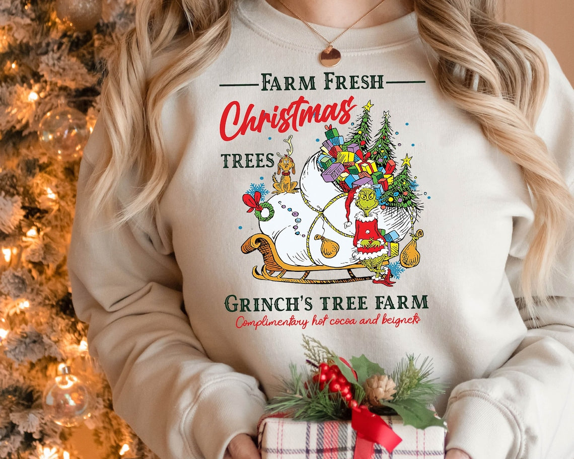 DTF Transfer Christmas Farm Fresh Christmas