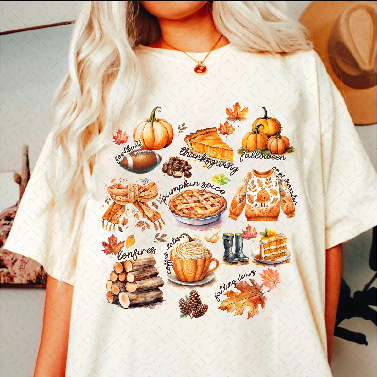 Fall Vibes – Fall Pumpkin DTF Transfer