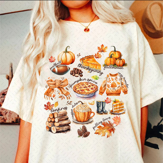 Fall Vibes – Fall Pumpkin DTF Transfer
