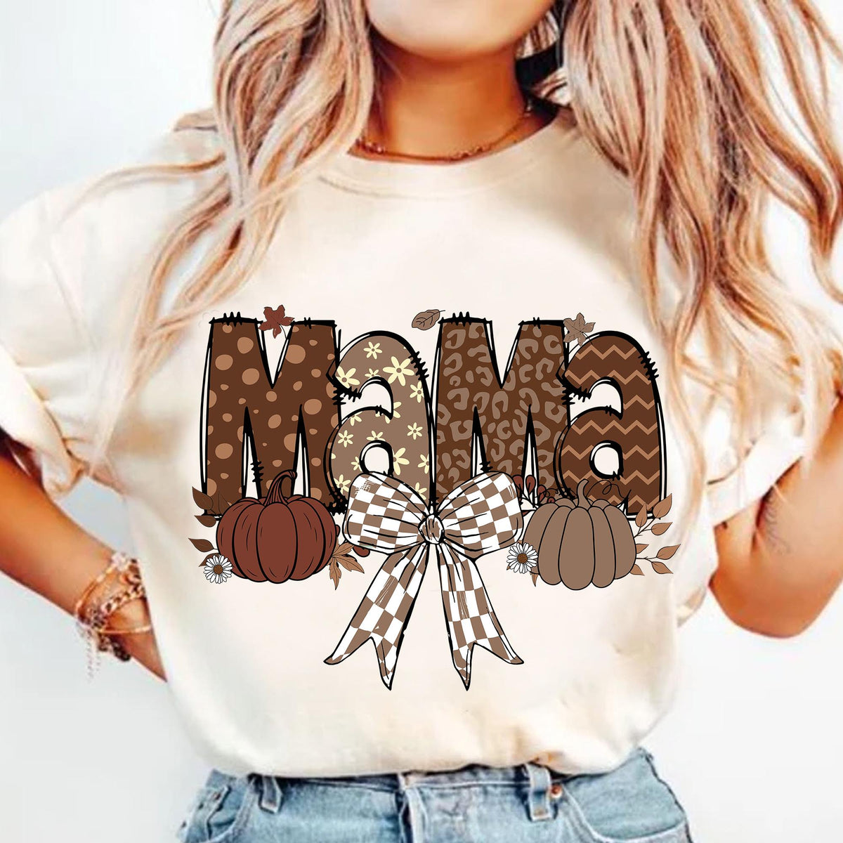 Fall Mama – Fall Mama Coquette Pumpkin DTF Transfer