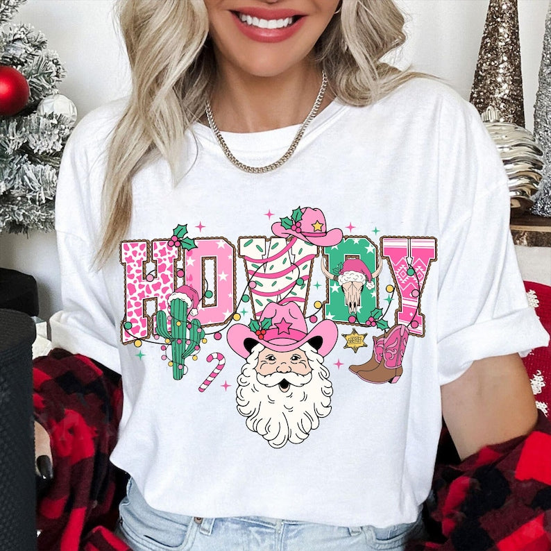 Howdy Chrsitmas – Christmas Season – Christmas western DTF transfer