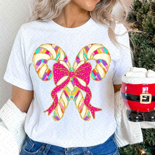 Colorful Coquette Glitter Christmas Tree – Girly Christmas Tree Design – Bright Color