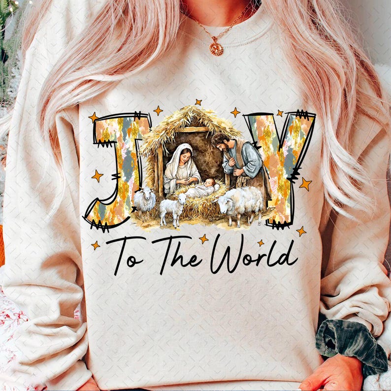 Joy To The World – Coquette Jesus Christmas – Baby Jesus DTF transfer