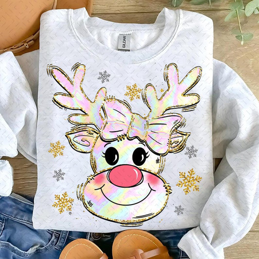Coquette Christmas – Iridescent Reindeer Christmas – Iridescent Christmas