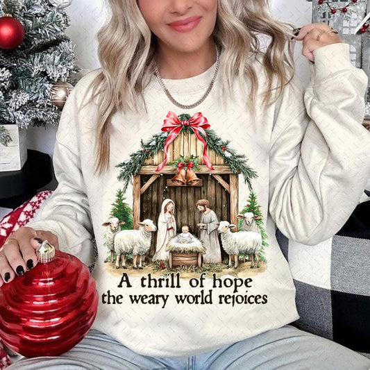 A Thrill Of Hope – Nativity Scene Christmas – Coquette Jesus Christmas