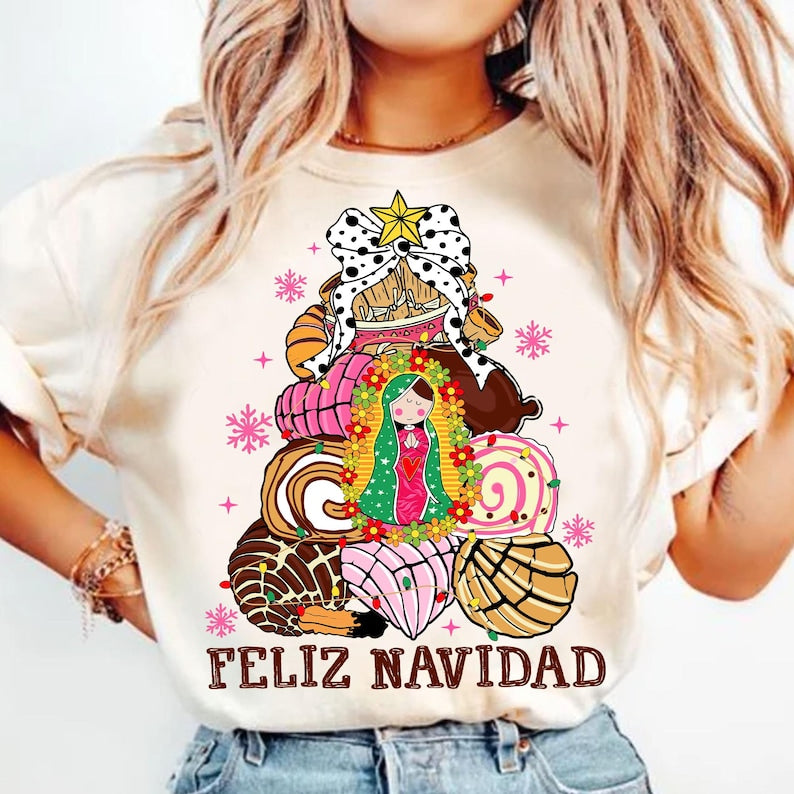 It's Abuelita and Pan Dulce Season – Coquette Mexican Christmas – Tis The Season DTF transfer