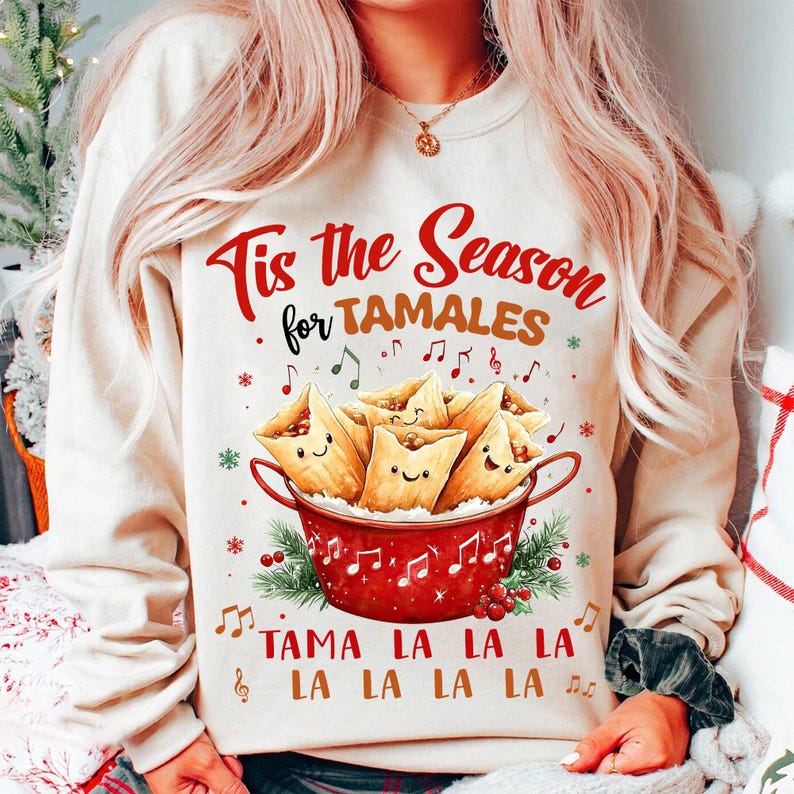 Tis the Season for Tamales – Retro Mexican Food Holidays – Mexican Christmas DTF transfer