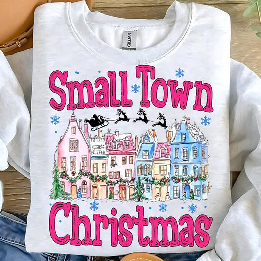 Small Town Christmas Coquette – Pink Christmas – Retro Christmas