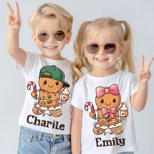 Personalized Christmas Gingerbread – Custom Boy/Girl Christmas Gingerbread – Coquette