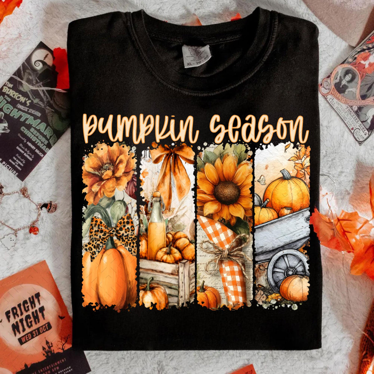 Pumpkin Season – Coquette Fall Pumpkin DTF Transfer