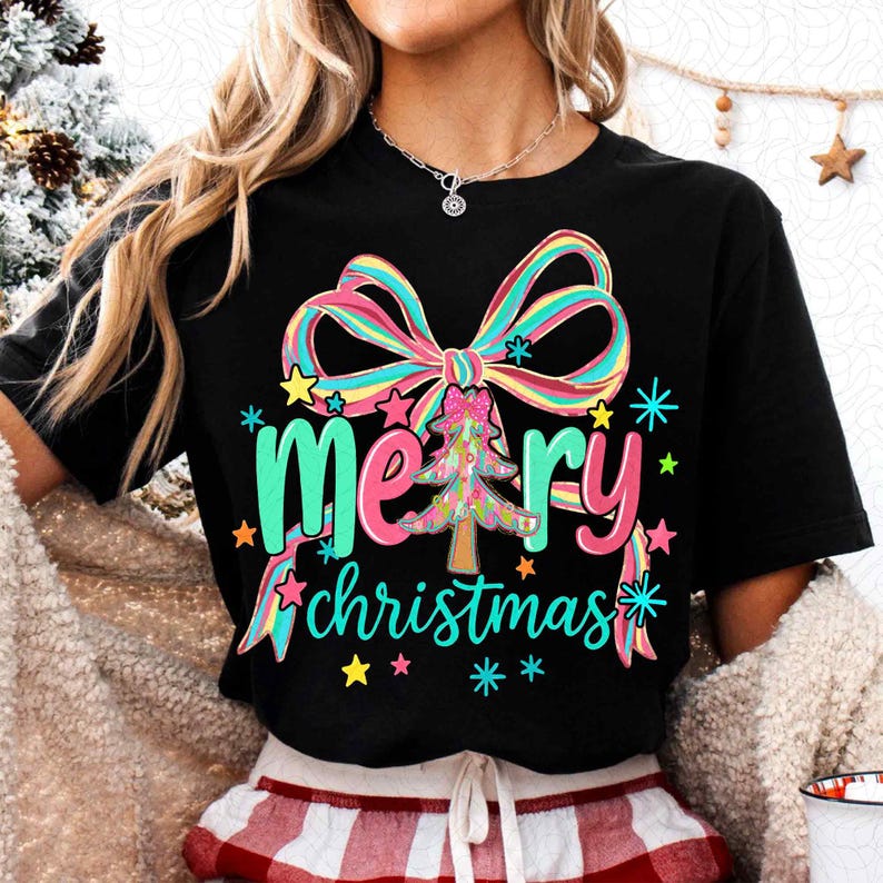 Coquette Christmas Tree – Christmas – Preppy DTF transfer