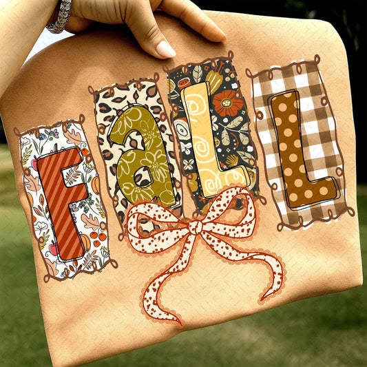Preppy Floral Fall – Fall Coquette DTF Transfer