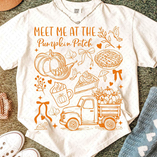 Pumpkin Patch – Coquette Fall Pumpkin DTF Transfer