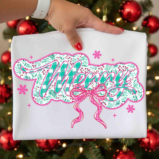 Pink Blue Plaid Merry coquette – Merry doodles – merry