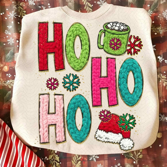 Ho Ho Ho – Faux Yarn Santa Hat – Latch Hook Yarn