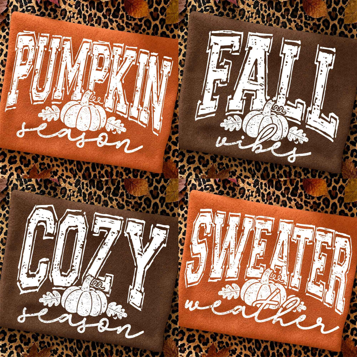Retro Fall Vibes – Pumpkin Season DTF Transfer