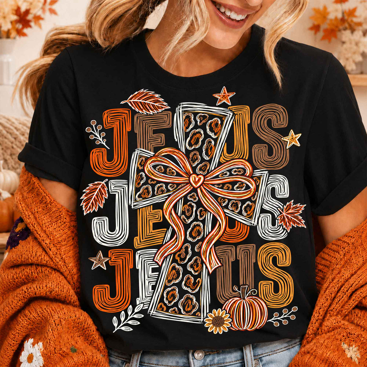 Coquette Christian – Polka Dot Cross Design DTF Transfer