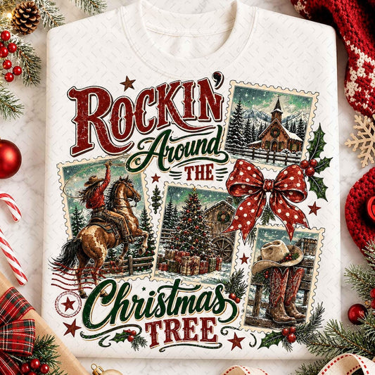 Western Rockin’ Around the Christmas Tree Design