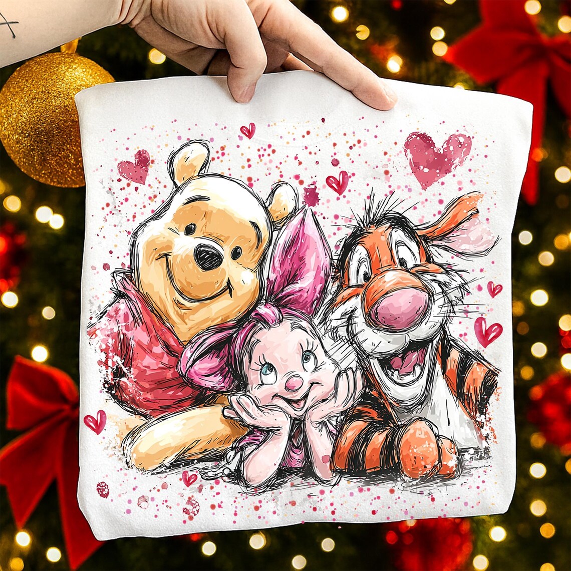 DTF Transfer Adorable Animal Friends – Love & Hearts