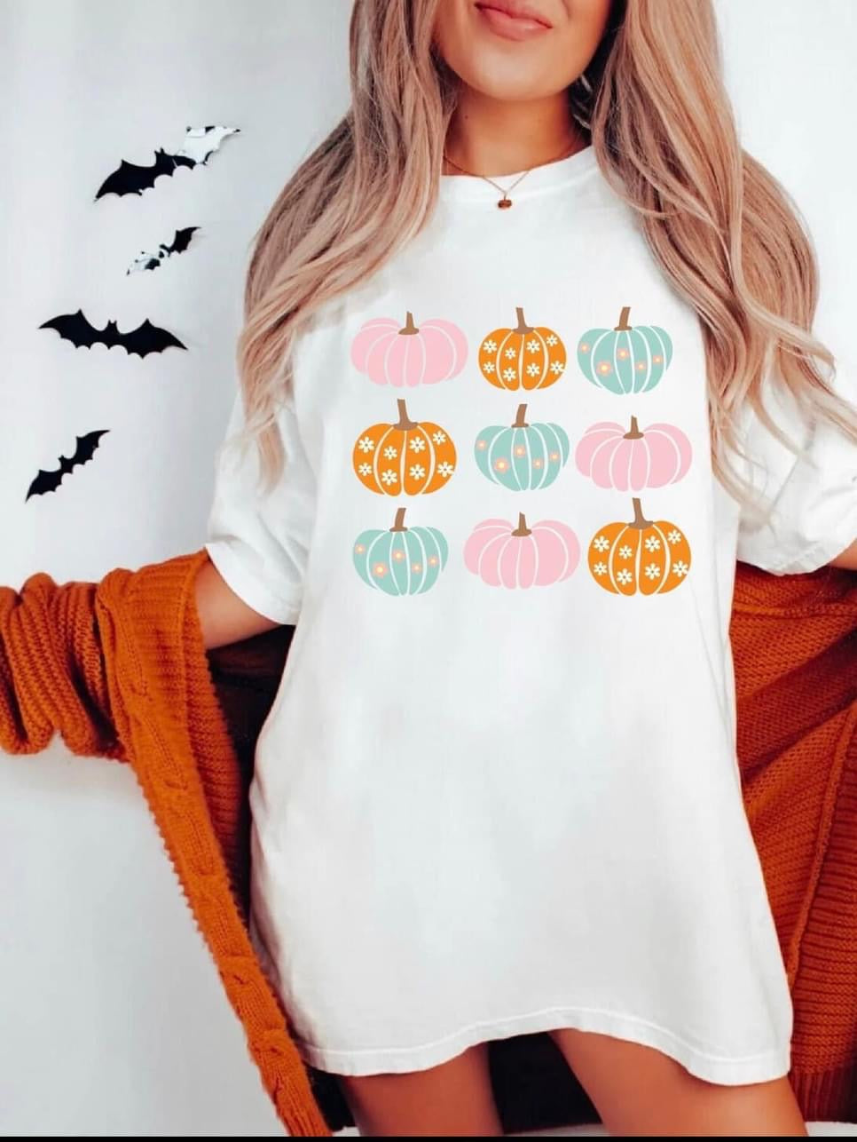 DTF Transfer Cute Soft Pumpkin Colors