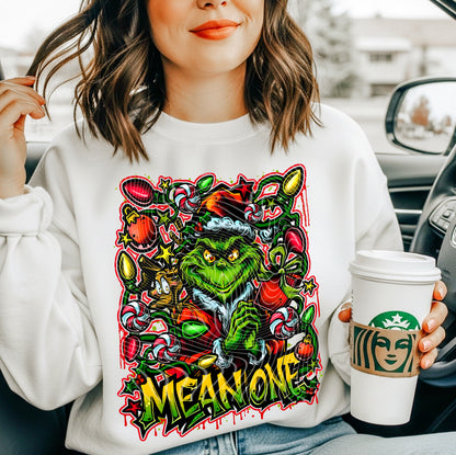 DTF Transfer Mean One Retro Christmas Print