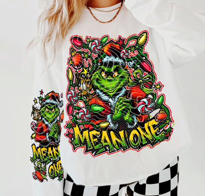 DTF Transfer Mean One Retro Christmas Print