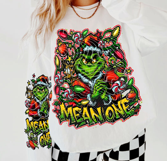 DTF Transfer Mean One Retro Christmas Print