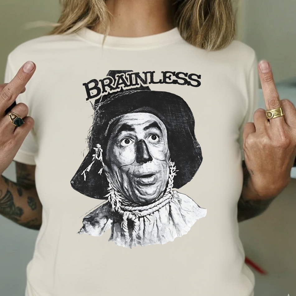 DTF Transfer Vintage Scarecrow Brainless