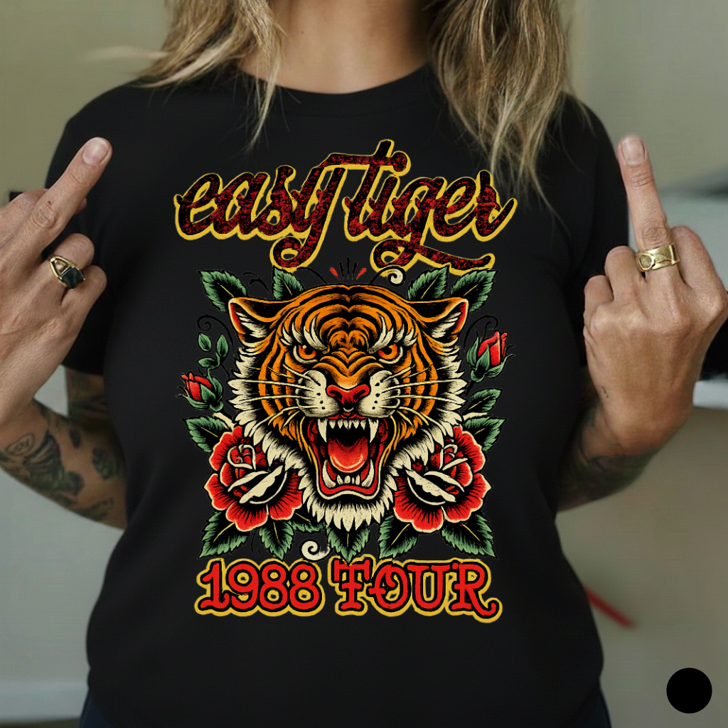 DTF Transfer Easy Tiger 1988 Tour Vintage Tattoo