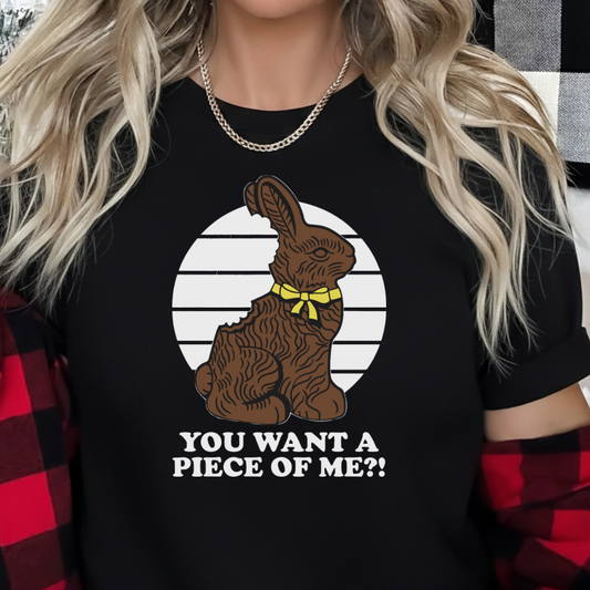 DTF Transfer – You Want a Piece of Me Retro Bunny