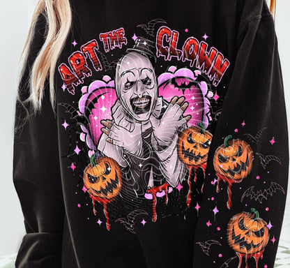 T-Shirt Or Sweatshirt  Fall  Halloween Art The Clown