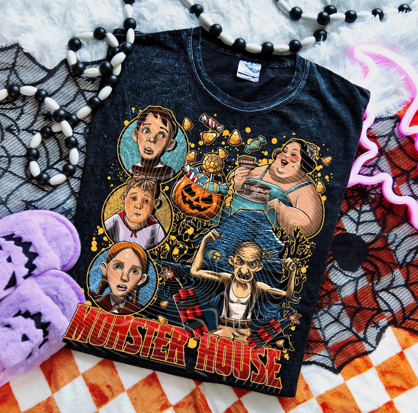 Sweatshirt Hoodie Or T-Shirt Fall  Halloween Monster House