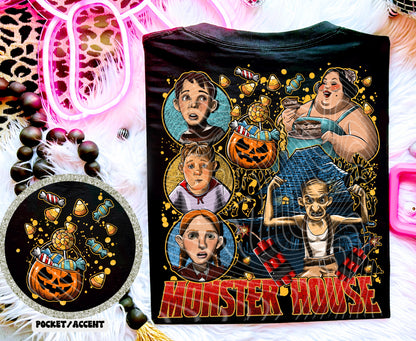 DTF Transfer Fall  Halloween Monster House