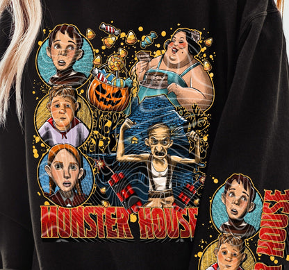 Sweatshirt Hoodie Or T-Shirt Fall  Halloween Monster House