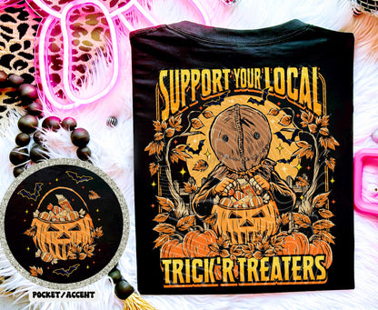 Sweatshirt Hoodie Or T-Shirt Fall Halloween  Support Your Local Trick Or Treaters