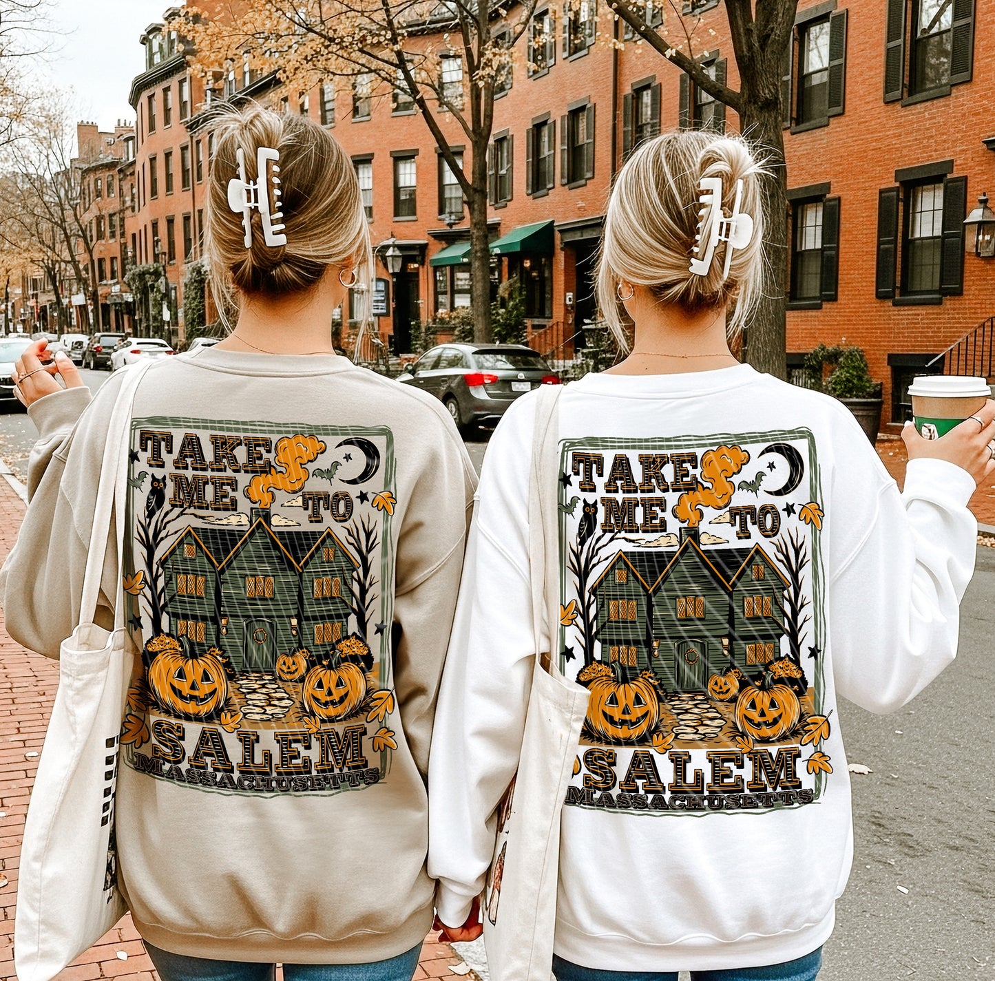 DTF Transfer – Take Me to Salem Halloween Sweatshirt