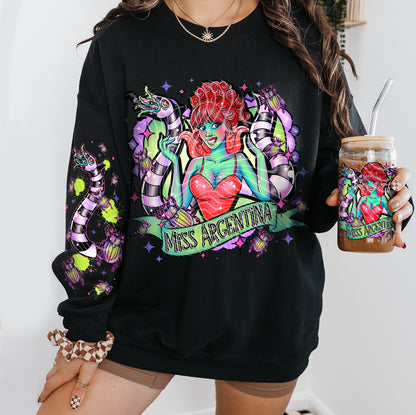 DTF Transfer – Miss Argentina Inspired Design | Glow-Inspired Halloween Look