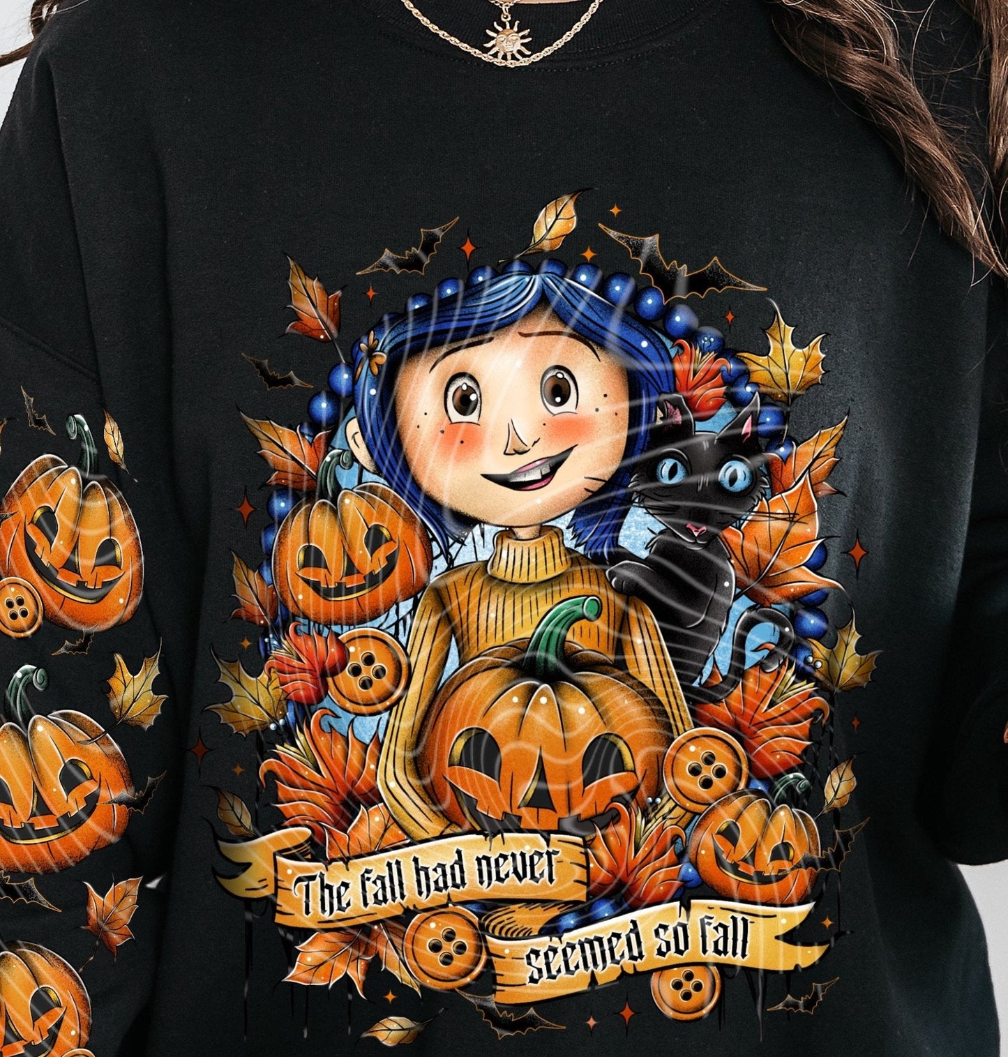 Sweatshirt T-Shirt Hoodie  Fall Halloween Carline The Fall Never Seemed So Fall