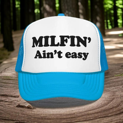 Monogrammed Mesh Trucker Cap Durable Unisex MILFIN Style