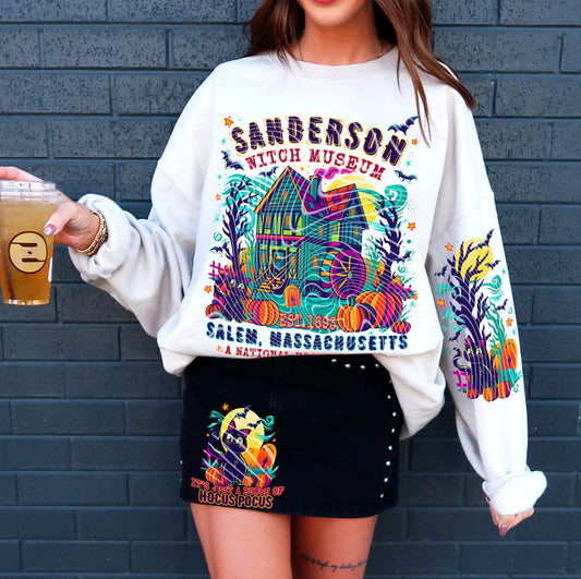 Sanderson Witch Museum – Salem Massachusetts Halloween Sweatshirt & Skirt Set