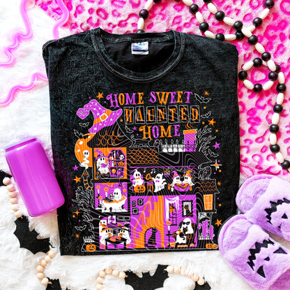 DTF Transfer – Home Sweet Haunted Home Ghost Party House