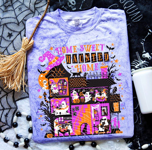 DTF Transfer – Home Sweet Haunted Home Ghost Party House