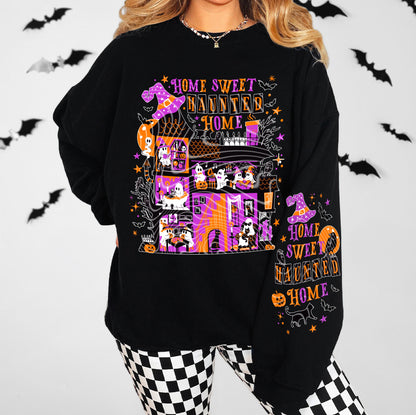 DTF Transfer – Home Sweet Haunted Home Ghost Party House