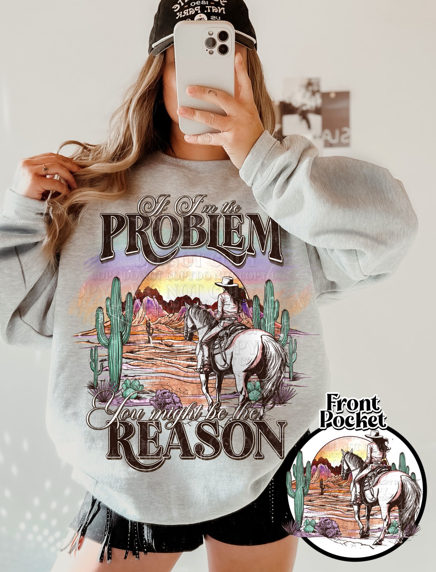 DTF Transfer Rustic Country If I am The problem Morgan Wallen
