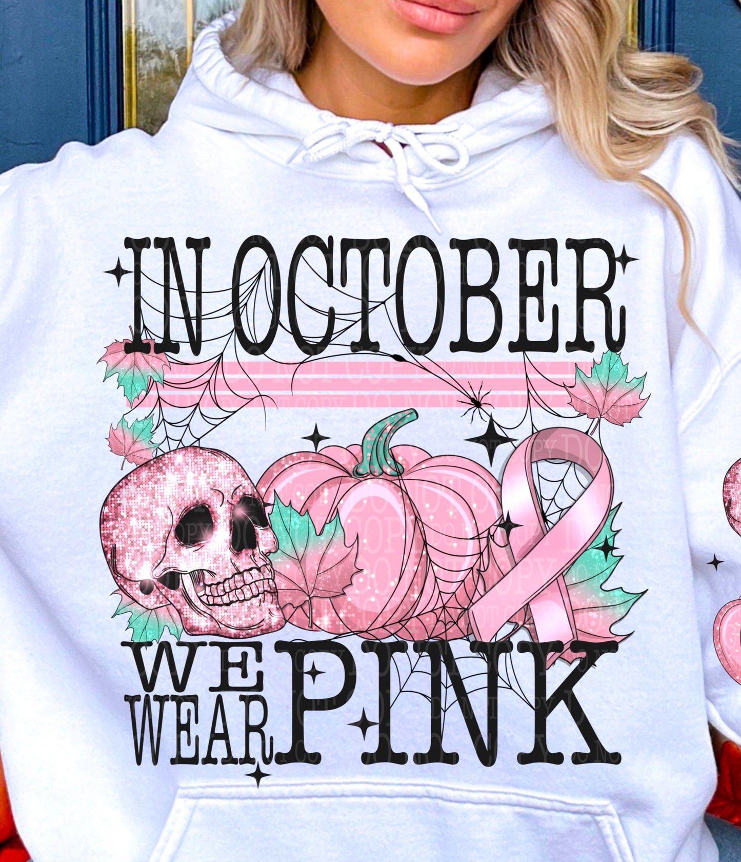 Sweatshirt Hoodie T-Shirt Halloween In Oct WE Wear Pink